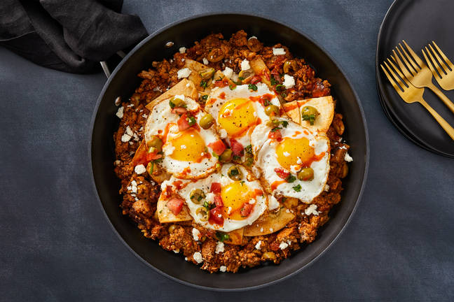 XL Mediterranean Pork Chilaquiles