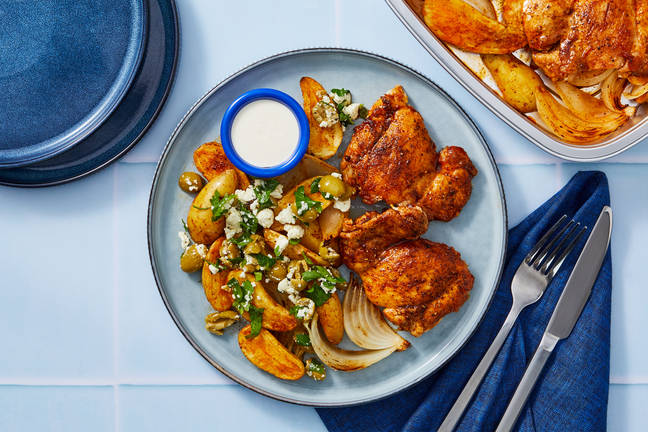 Prep & Bake Spanish-Style Chicken Thighs