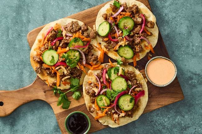 Banh Mi–Style Beef Tostadas