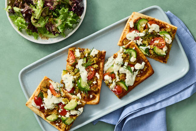 Low-Lift Falafel & Feta Flatbreads
