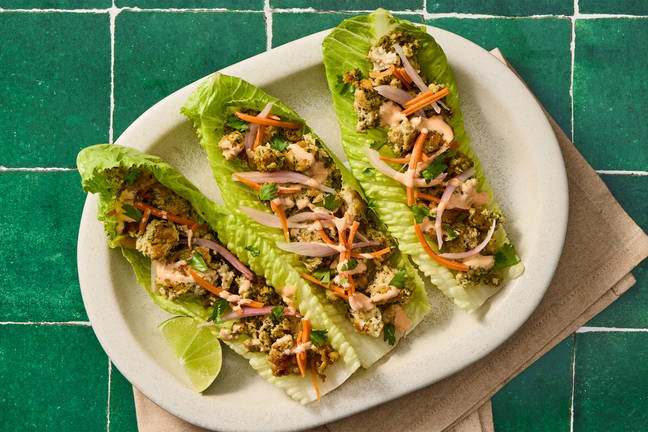 Banh Mi Chicken Lettuce Wraps
