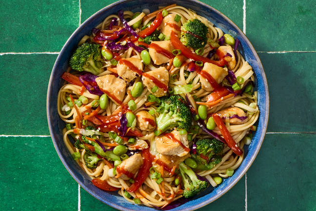 Low-Lift Teriyaki Chicken & Lo Mein Stir-Fry