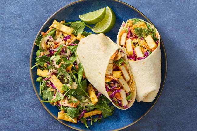 Sweet & Sour Tofu Wraps