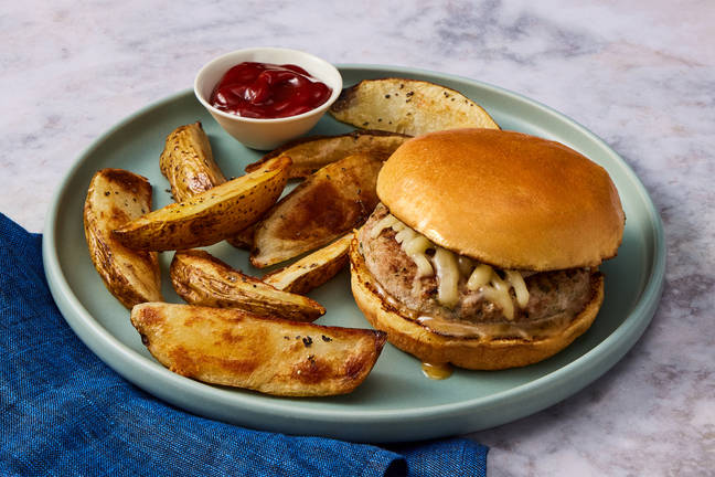 Pork Dumpling–Inspired Cheeseburgers