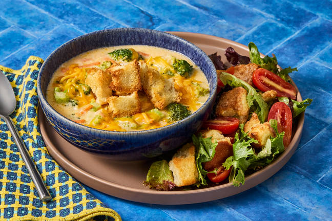 Old Bay Creamy Broccoli Cheddar Soup