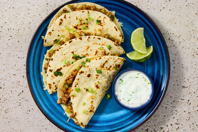 Cheesy Chili Verde Pork Tacodillas