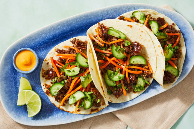 One-Pan Banh-Mi-Style Beef Tacos