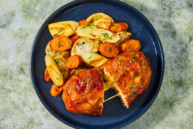 Gouda-Stuffed Pork Meatloaves