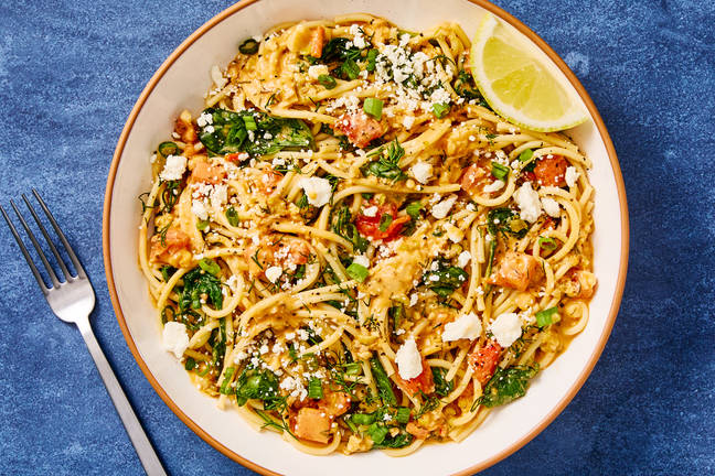 Greek Diner Spaghetti with Feta