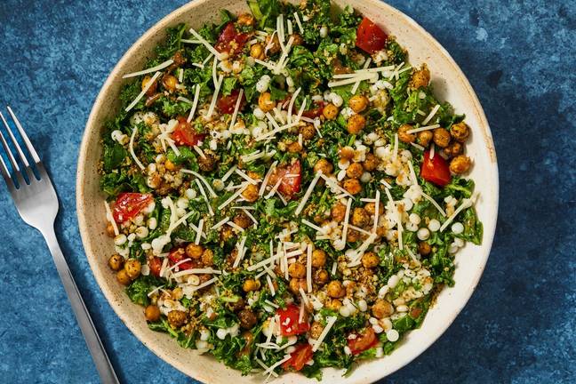 Italian Kale, Chickpea & Couscous Salad