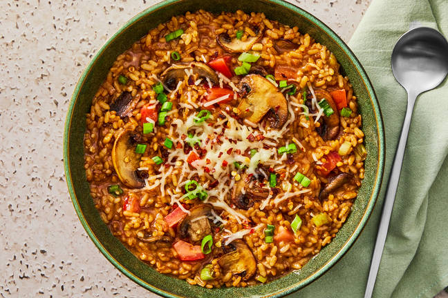 Sun-Dried Tomato Mushroom Risotto