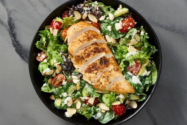 Organic Herbed Chicken & Greek Salad