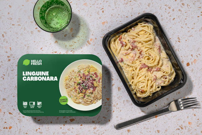 Pasta carbonara met linguine