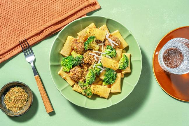 Rigatoni aux boulettes de viande à la suédoise