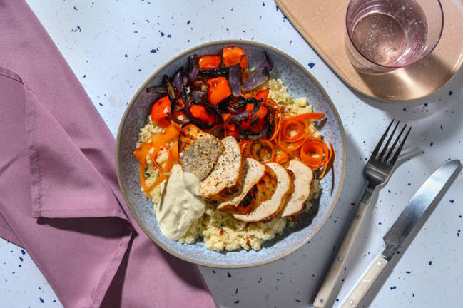 Marinerad kycklingbowl