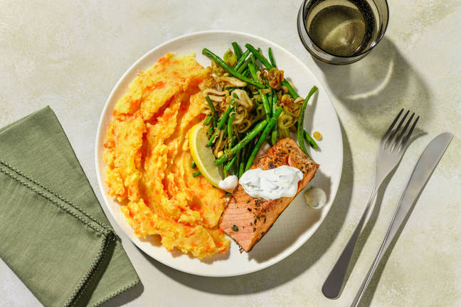 Spiced Salmon & Veggie Medley Mash