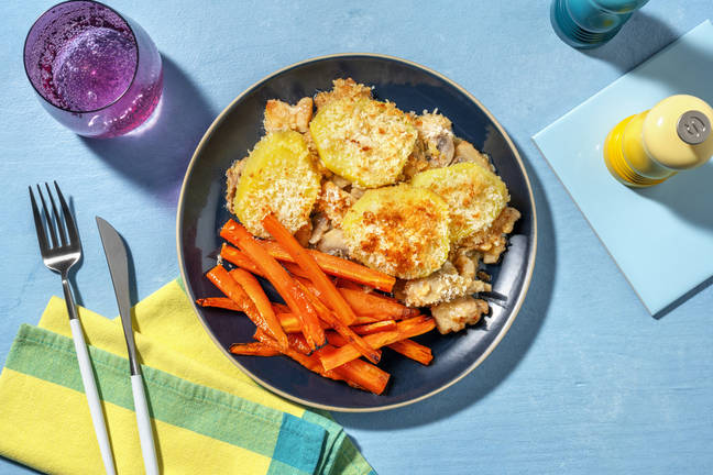 Creamy Chicken and Mushroom Pie 