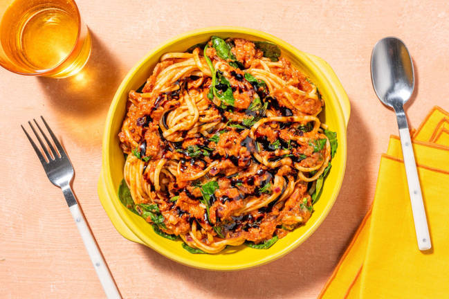 Bacon Linguine Amatriciana