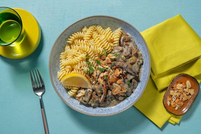 Veganes Portobello-Champignon-Stroganoff