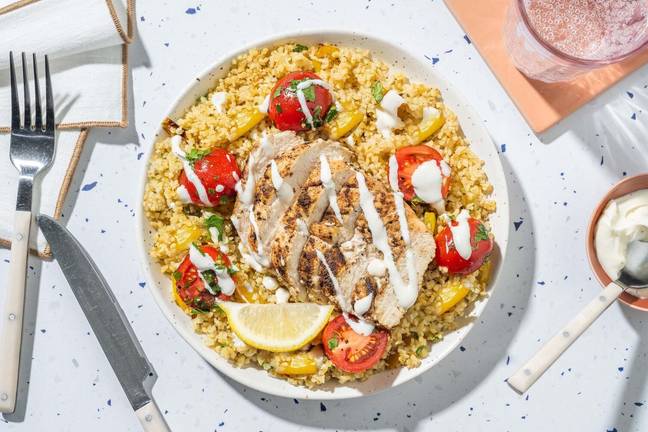 Roasted Shawarma-Spiced Chicken and Bulgur