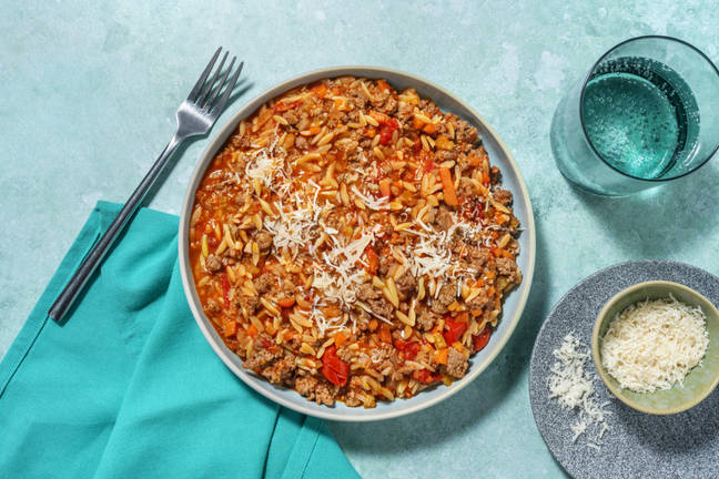 One-Pot Italian Beef & Risoni Stew