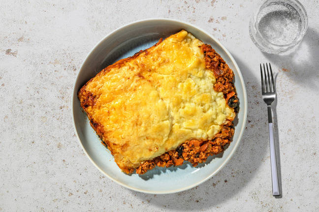 Loaded Herb Pork & Greens Shepherd’s Pie