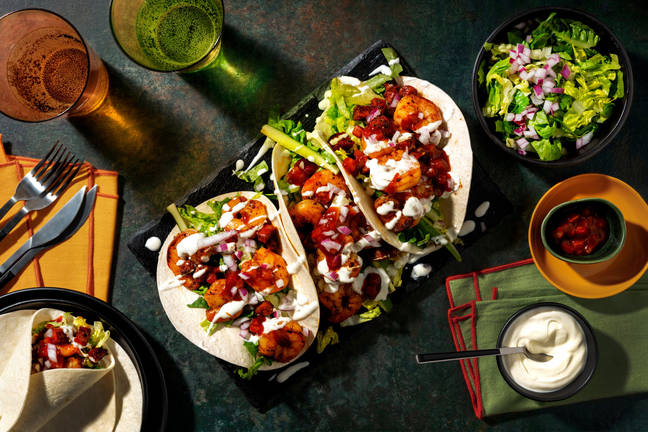 Mexican Fiesta Prawn & Chorizo Tacos