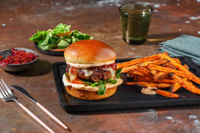 Chorizo and Beef Burger