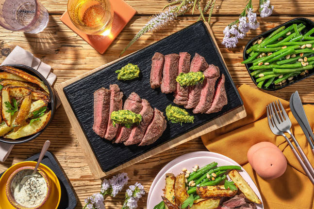 ”Steak frites” och bearnaisemajonnäs
