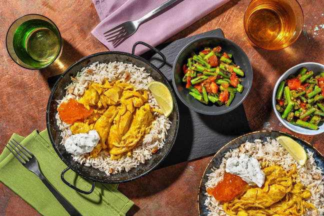 Indisk kyckling-korma