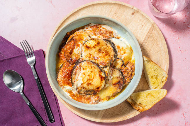 Lentil and Aubergine Moussaka