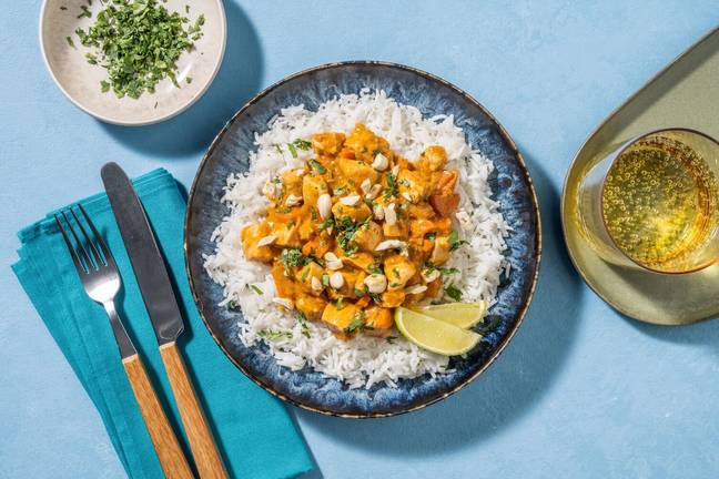 Curry de dinde & cajous à l'indienne
