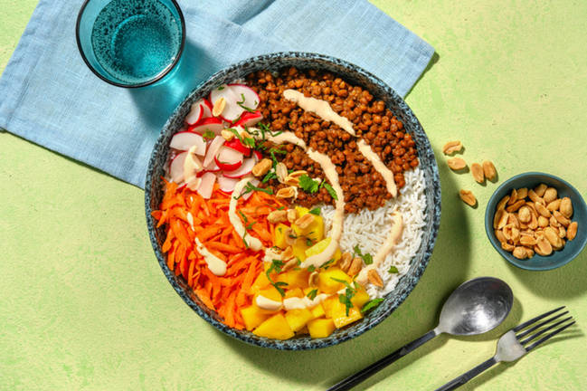 Vegetarisk linsbowl