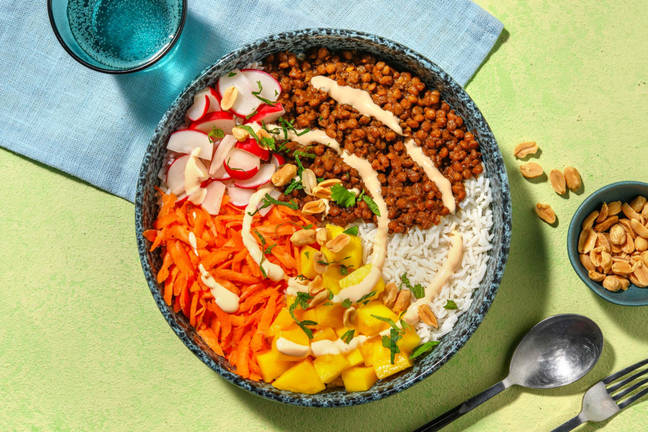 Vegetarisk linsebowl 