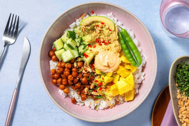 Asiatisk kikærtebowl