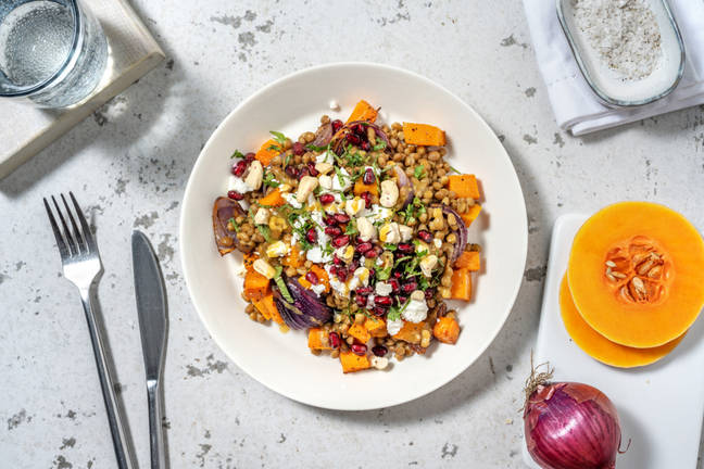 La Radieuse : lentilles, butternut & grenade