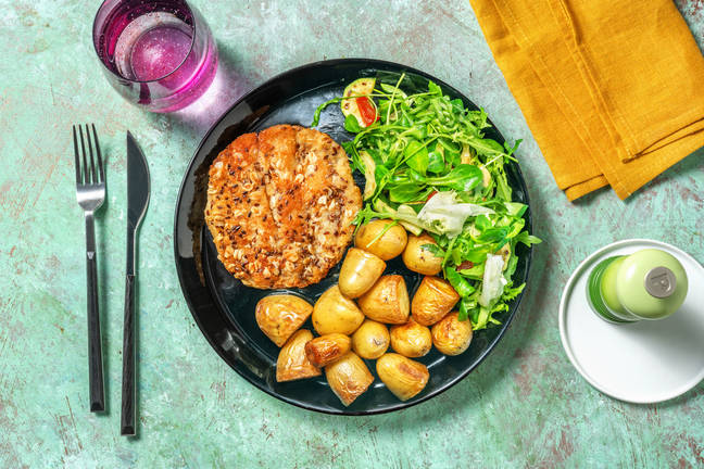 Meergranenvisburger met ravigotesaus