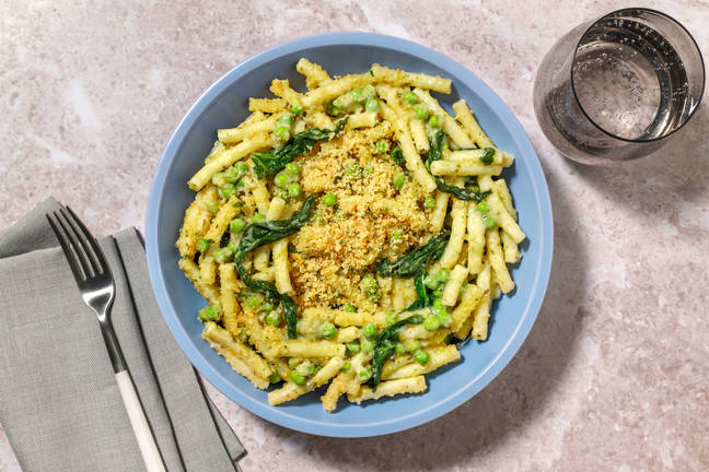 Pesto Mac and Peas