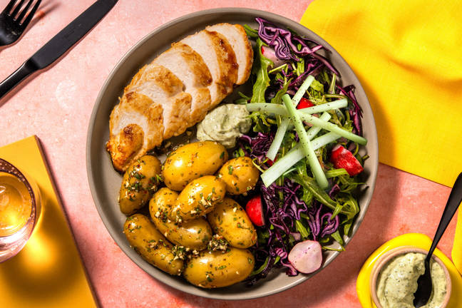 Pannstekt BBQ-marinerad kyckling