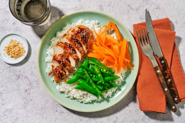 Teriyaki-Sambal Chicken Donburi