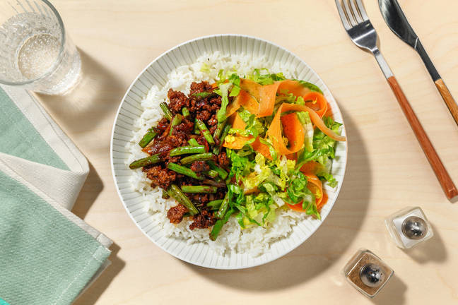 Lemongrass and Sambal Beef Larb Style Salad