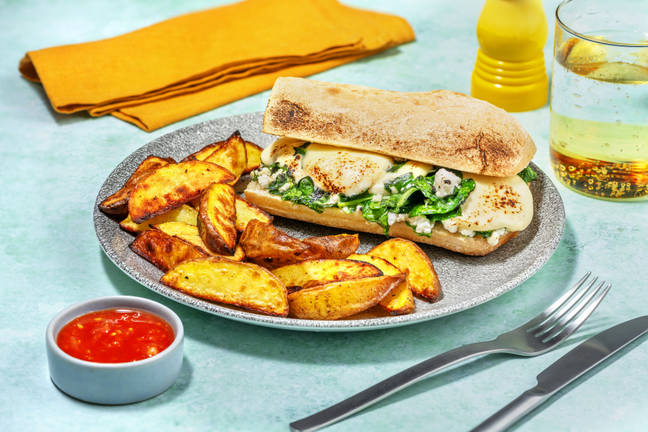 Crispy Ciabatta mit Mozzarella und Feta