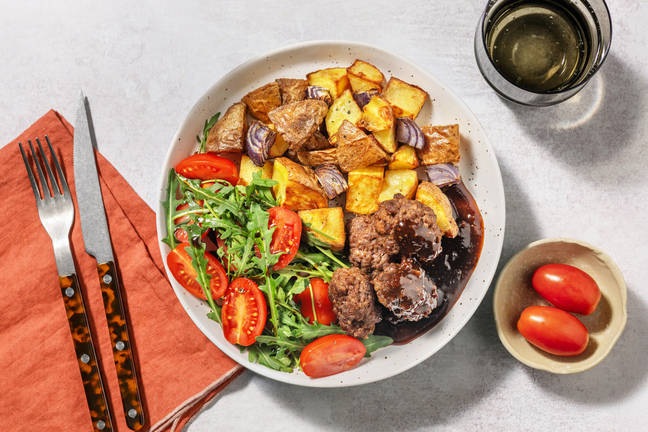 Chermoula Lamb Koftas and Balsamic Fig Sauce