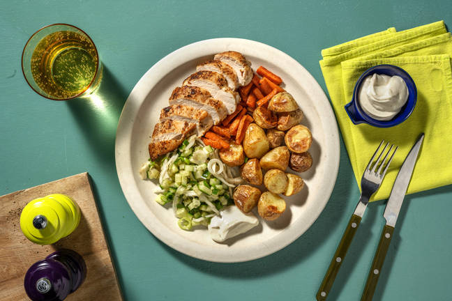 Pannestekt urtekylling