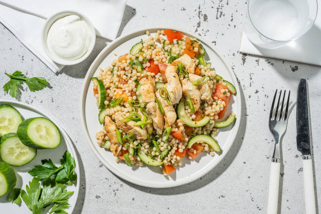 Poulet-Perlencouscous-Salat