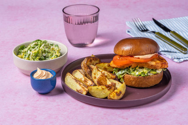 Spicy Sriracha Chicken Burger 