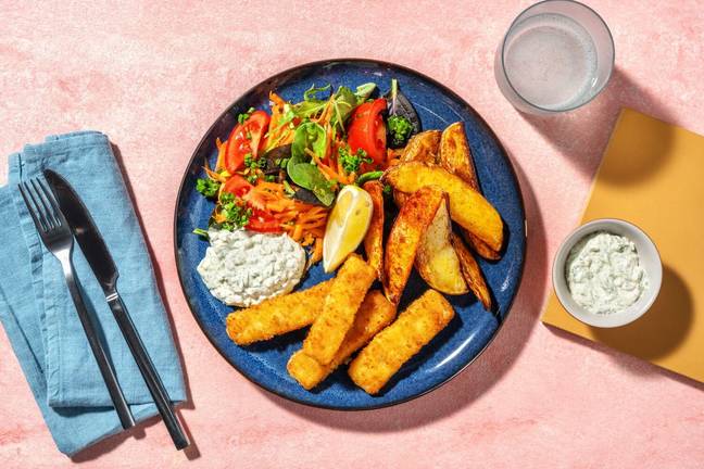 Vegan Fish & Chips mit Remoulade