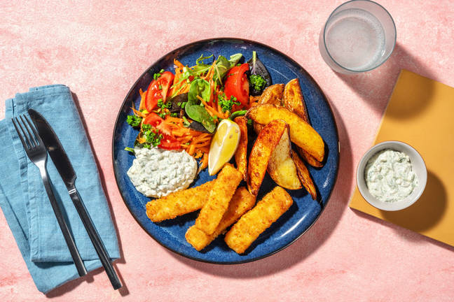 Vegan Fish & Chips mit Remoulade