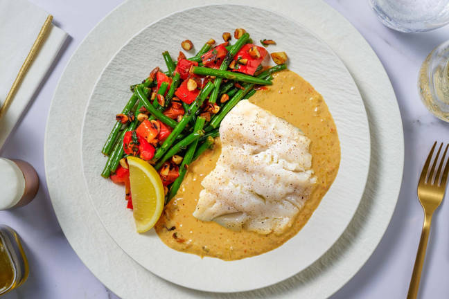 Doradenfilet mit cremiger Paprikasoße