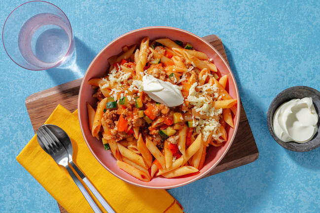 Fast Pasta with a Mexican-Inspired Twist